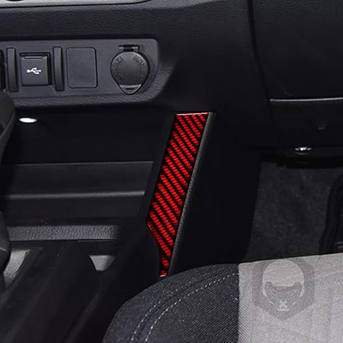 Miniatura 5 de NVCNX Real Premium - Caja de almacenamiento de fibra de carbono para el centro del automóvil, cubierta de tira lateral, cubierta interior compatible