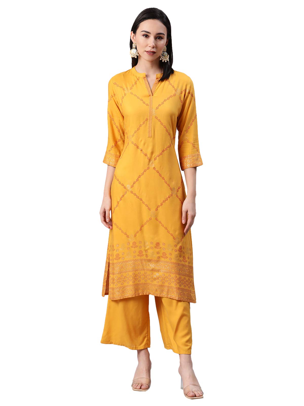 ZIYAA Women's Rayon Regular Kurta