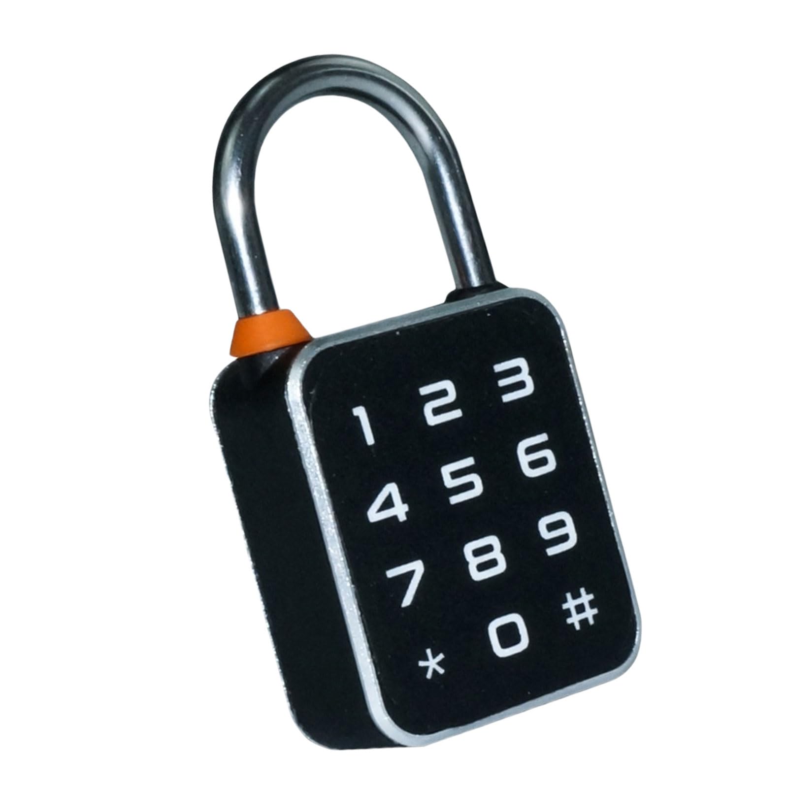 Security Intelligent Password Fingerprints Padlock with Touch Screens Keypad for School and Warehouse Suitcases Use Gym Lockers Padlock