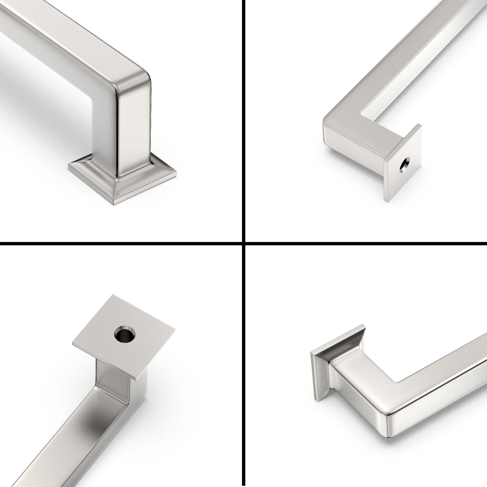 Schrankgriffe aus gebürstetem Nickel, 320 mm, für Küchenschränke, Schrank-Hardware für Schubladengriffe, 10 Stück