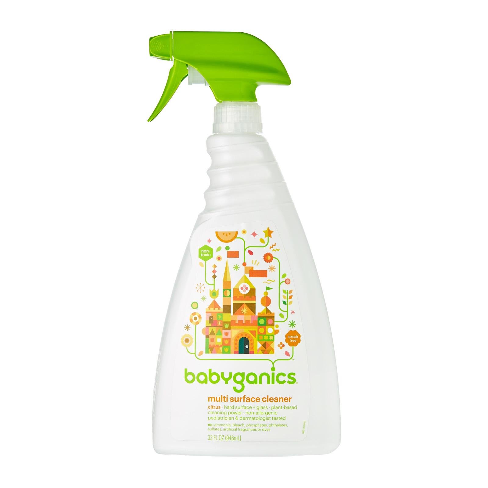 Babyganics Multi Surface Cleaner, Citrus, 32oz Spray Bottle