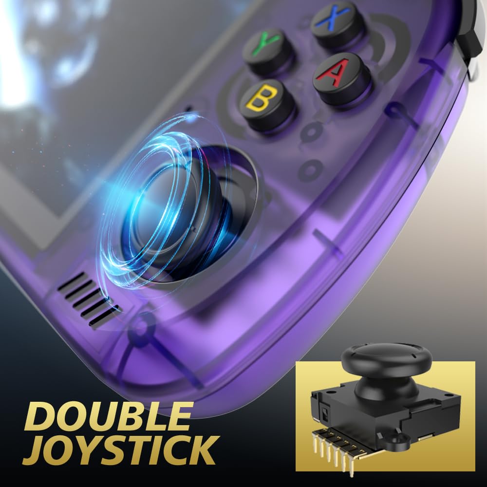 R36H Pro MAX consola retro portatile per giochi, consola con emulatore e 22000+ giochi 25+ emulatore, sistema Linux, schermo HD da 4,2 pollici, joysticks 3D, batteria da 3000 mAh
