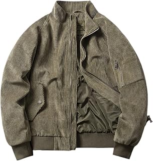 Corduroy Jacket Men Spring Autumn Jackets Male Slim Fit Windbreaker Pilot Coats