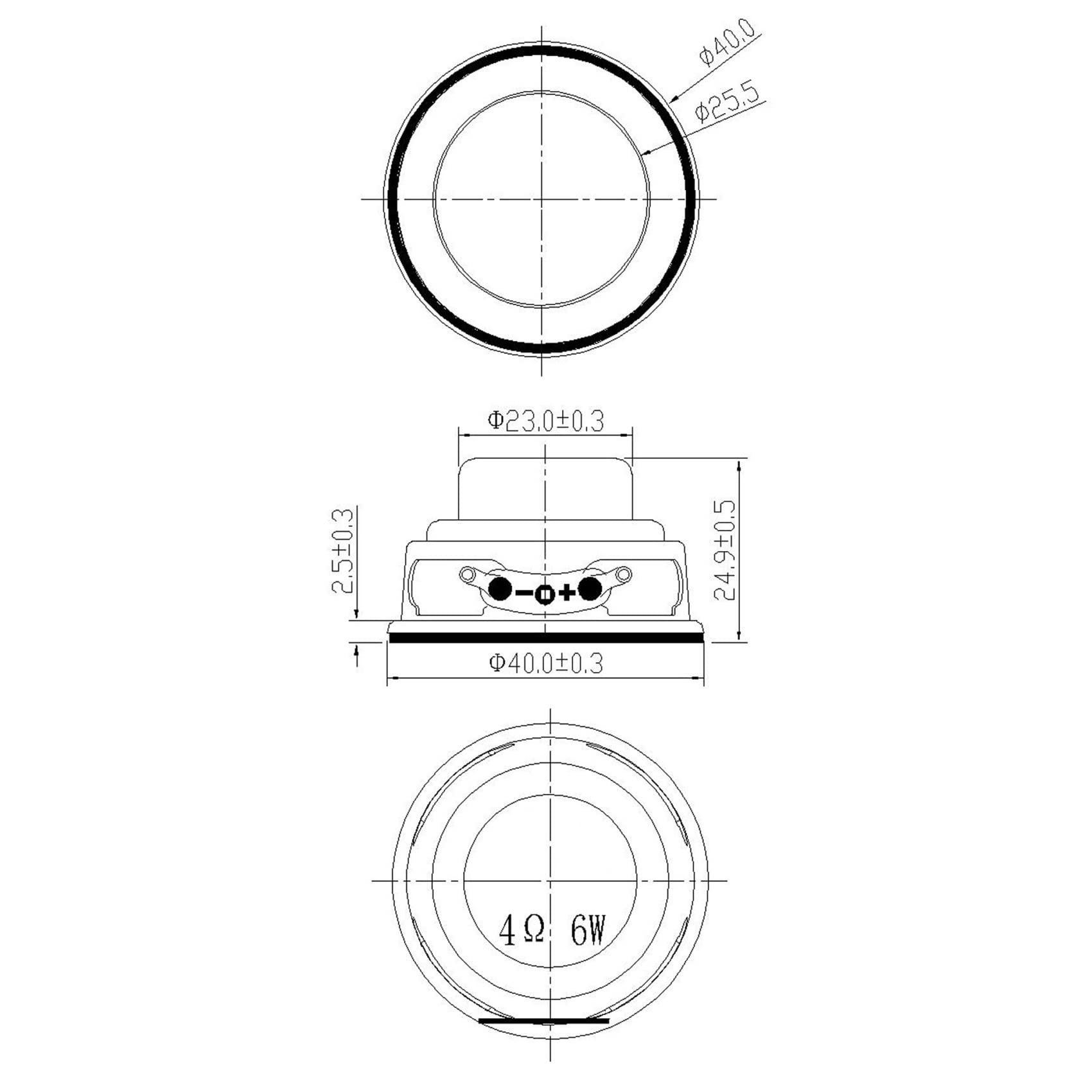 2 Pezzi Tweeter Da 1,5 Pollici – 6 Ohm 10W – Altoparlanti Per Audio Stereo – Diametro 42mm - Foto 5