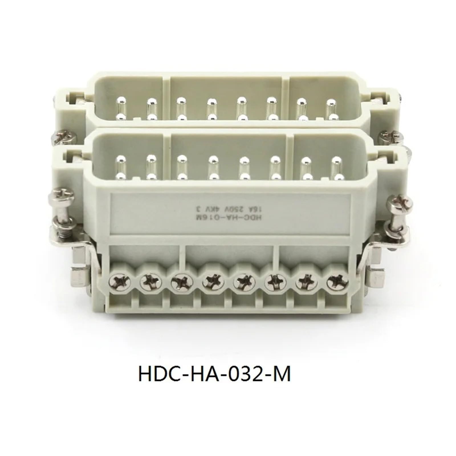 Mały rozmiar HDC-HA 32-rdzeniowe wytrzymałe złącze wodoodporne gniazdko elektryczne do szafki rozdzielczej 250 V 16 A (32-rdzeniowa linia boczna)