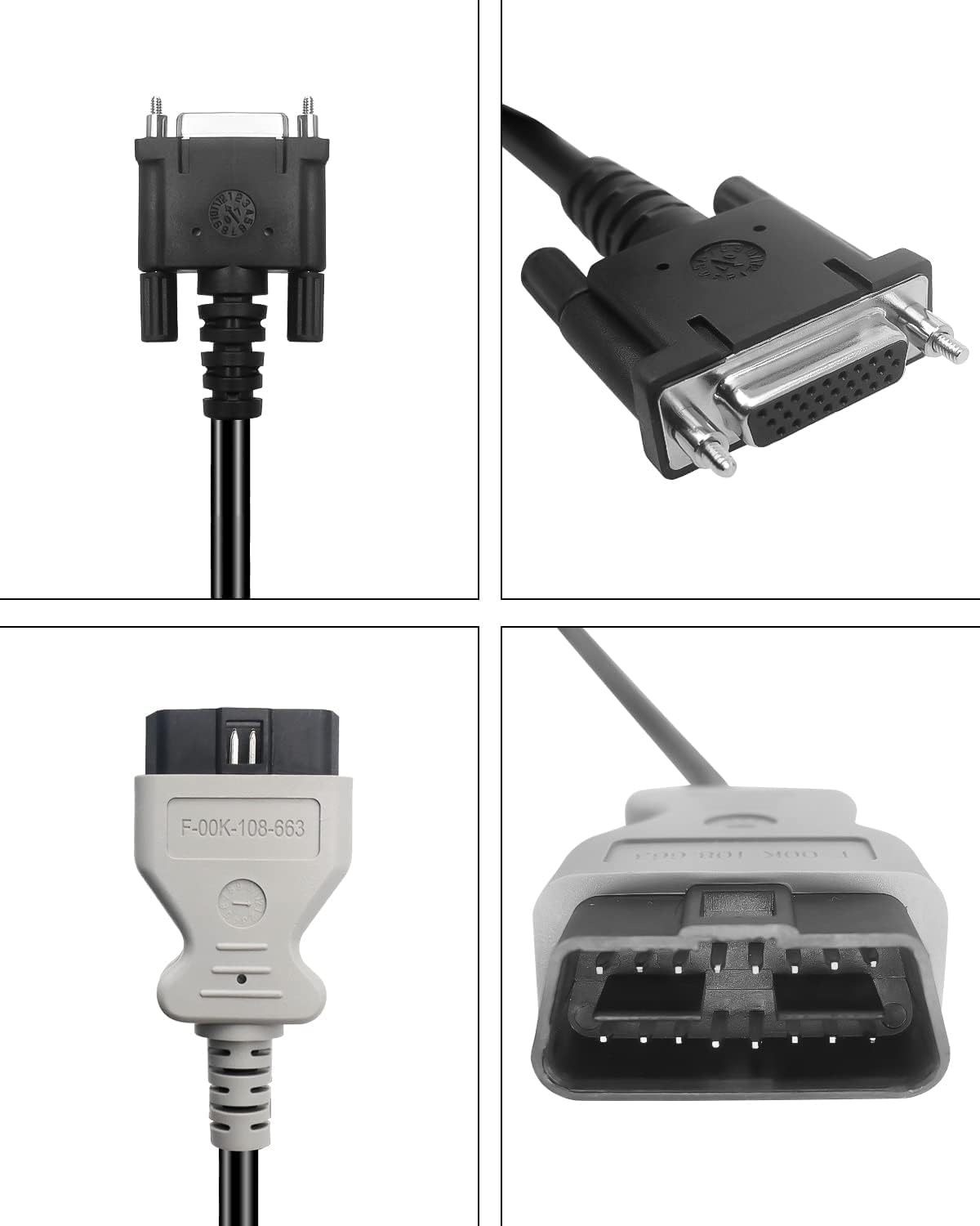 OBDii - Herramienta de diagnóstico OBD2 DLC Cable MDI 2 Cable de prueba principal de repuesto F-00K-108-663 1699200142 EL-52100-1 apto para GM MDI 2 MDI II EL-52100