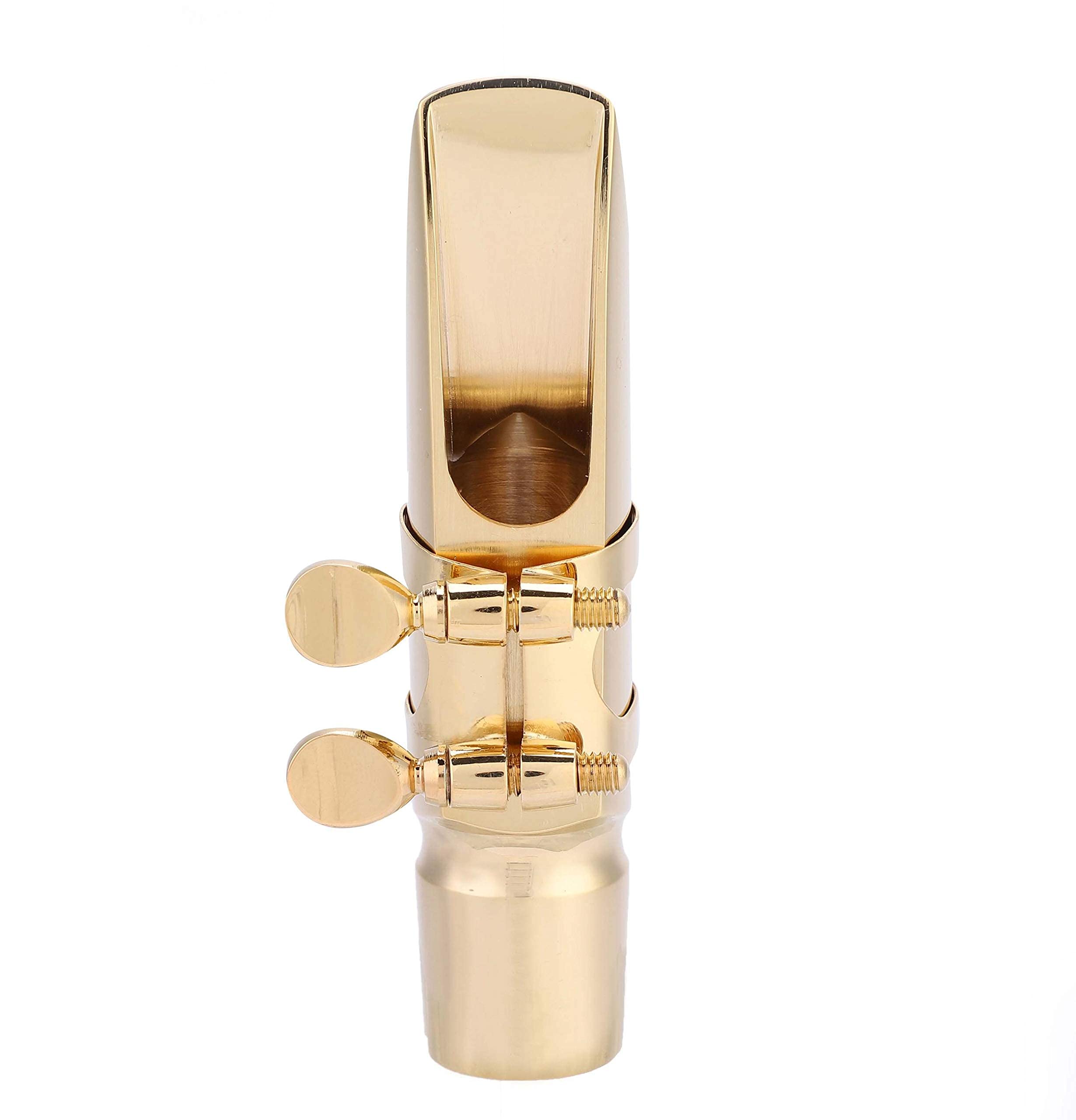 Bec Saxophone Alto, Bec Saxophone Alto Mib 7C avec capuchon et 2 pads Accessoire Instruments de Musique Bec Metal Saxo Alto