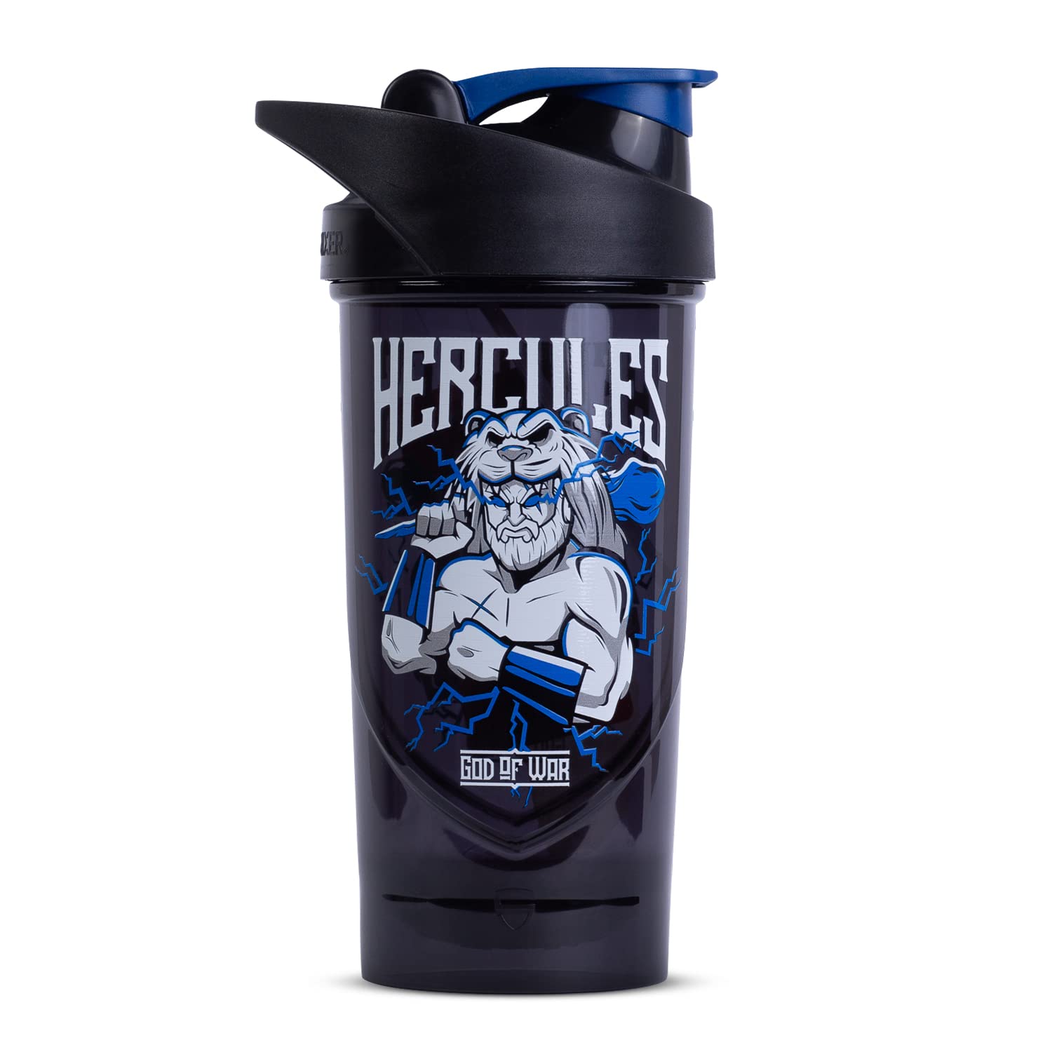 Shieldmixer Hercules Protein Shaker - Shaker Protein Shake - 700 ml - Gym Shaker - For Protein & Sports Drinks - Shake Cup - Gym Accessories - Drinking Bottle - Black - Pro Classic Protein Shaker