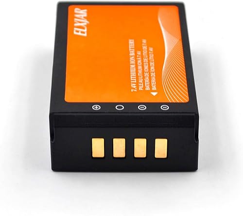 Miniatura 7 de elxjar Paquete de 2 baterías de iones de litio de 7.4 V 1100 mAh de repuesto para radio estándar Horizon HX870 HX870E HX890 SBR-13LI