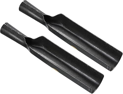 Miniatura 1 de PATIKIL Pala de trasplante de 14 pulgadas, paquete de 2 palas de drenaje de hoja larga y estrecha para excavar el suelo, herramienta de jardín para