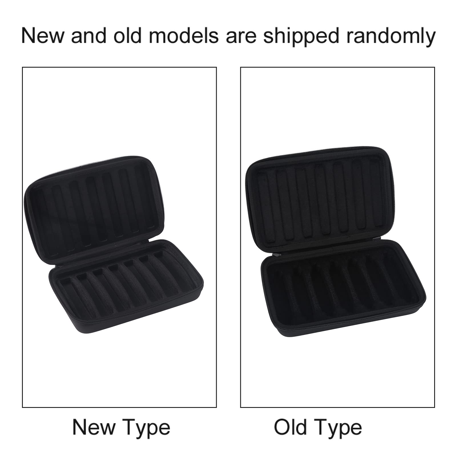 Harmonica Étui De Rangement En Cuir Pu Harmonica Avec Fermeture à Glissière Étui De Rangement Pour Harmonica De Trou 10 Trous Pour 7 Harmonicas,Noir,harmonica storage pouch
