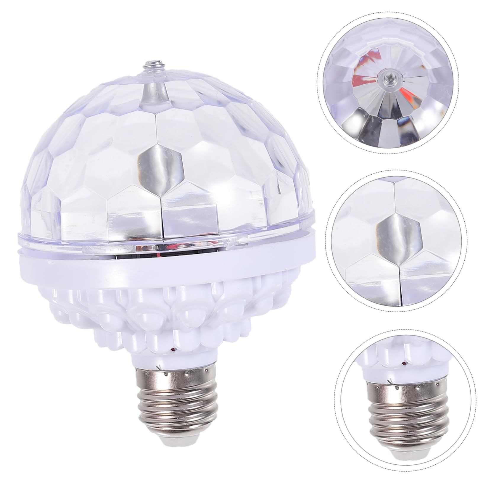 Artibetter 1pc Light Bulb Creative Disco Lamp for Dj Ktv Parties Bars Unique Design Compact Rotating Six Bead Lighting