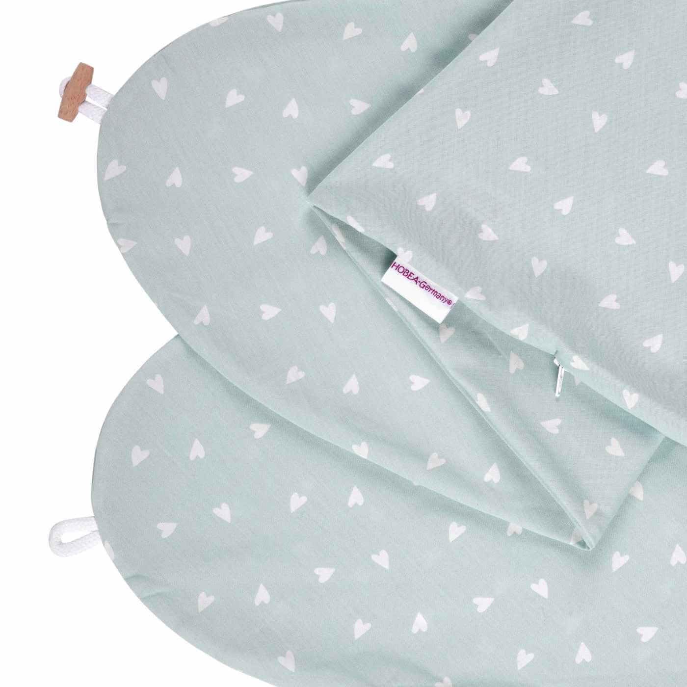 HOBEA-Germany Funda de Almohada de Lactancia para Cojines de Lactancia 190cm diseños (Muselina Topo) — view 48