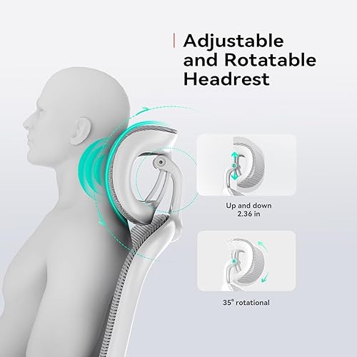 Miniatura 3 de SIHOO M102C Silla de oficina ergonómica, silla de escritorio con respaldo alto con reposabrazos 3D, soporte lumbar arriba y abajo, silla giratoria