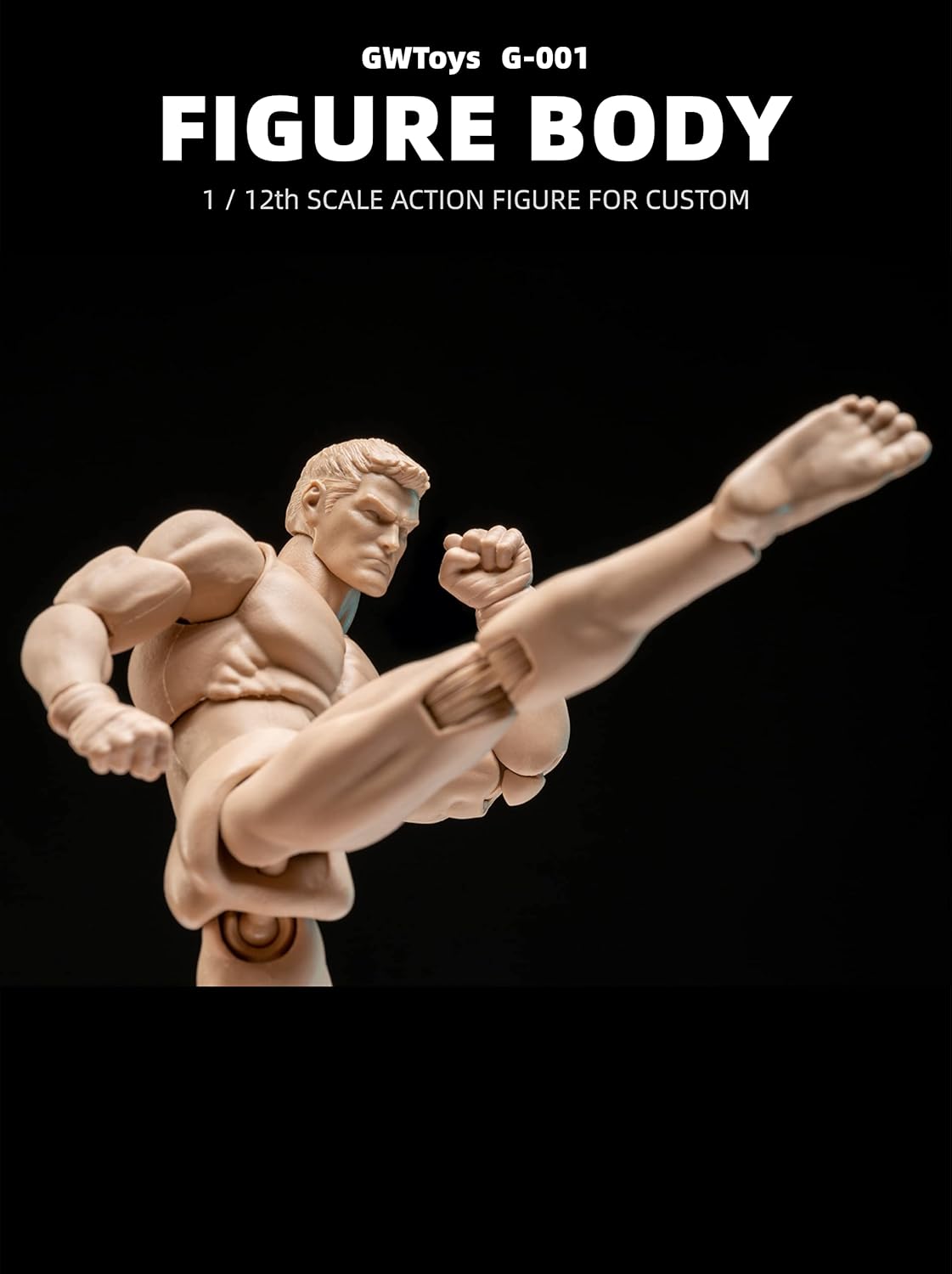 1/12 Scale Action Figures Custom Muscle Male Figure Body
