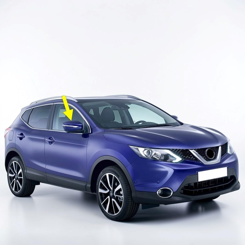 Sağ Dış Dikiz Ayna Üst Kapağı Nissan Qashqai J11 ile uyumlu 2014-2018