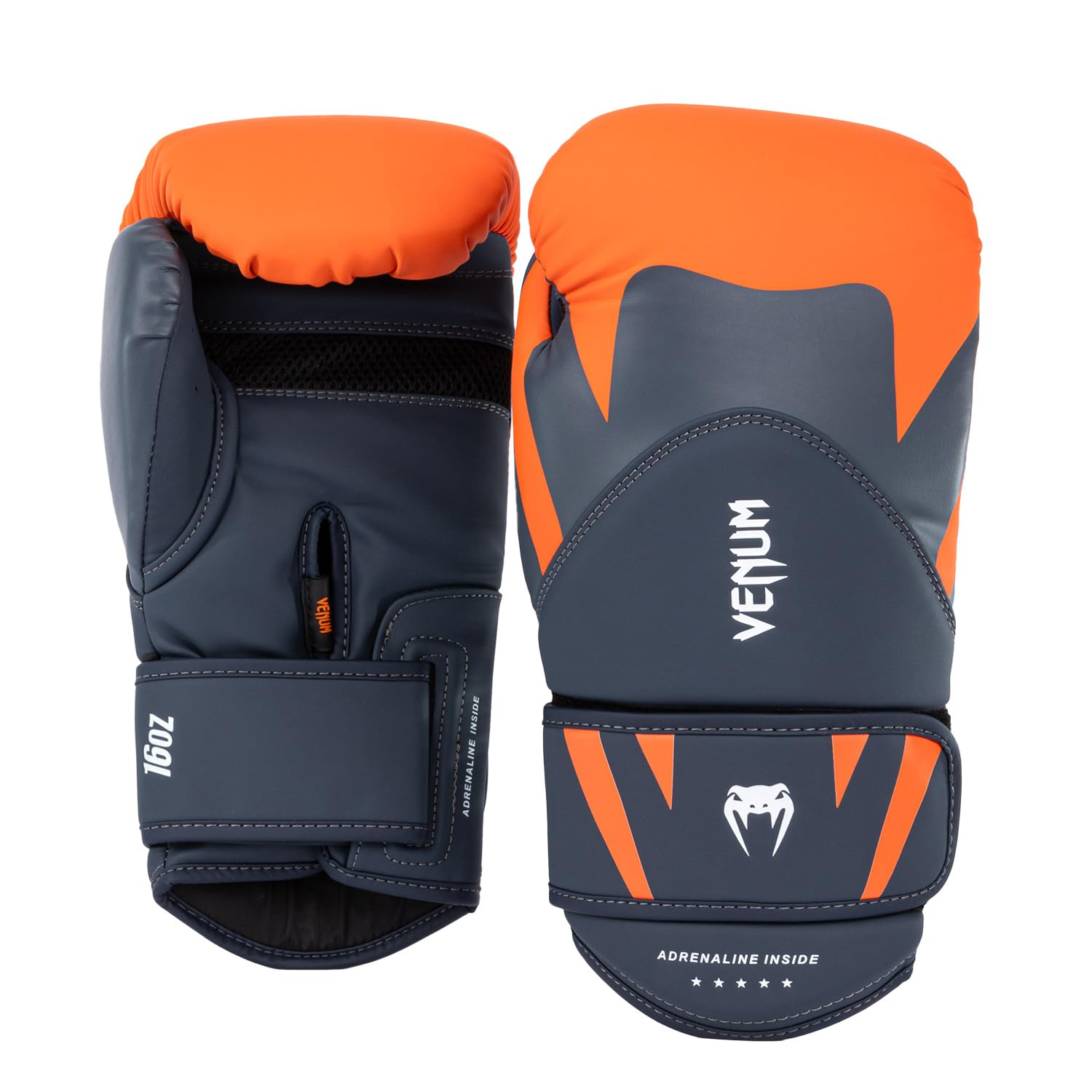 Venum Challenger 4.0 Boxing Gloves - Orange/Navy Blue