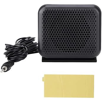 Mxtech Kenwood External Speaker Mini Speaker Portable Durable Fine Workmanship 13.12ft Black
