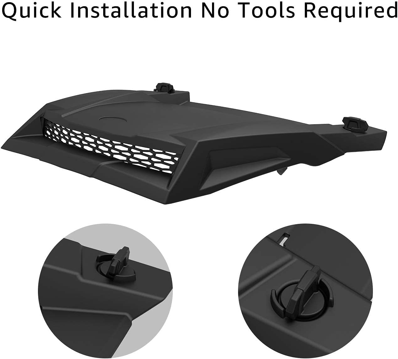 A&UTV PRO Air Intake RZR Turbo Hood Scoop Replacement,Plastic Rear Door Side Panels for Polaris RZR