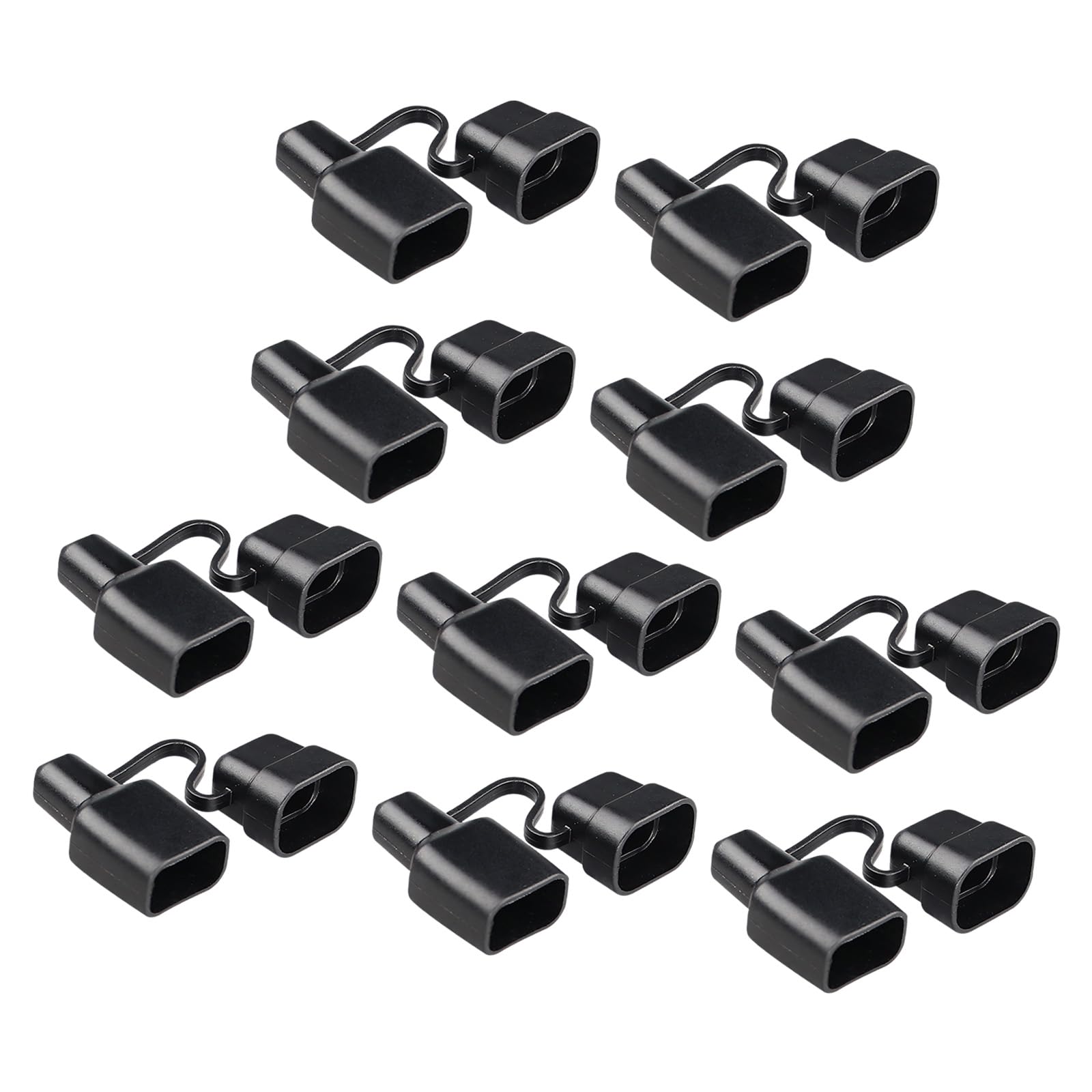 10Pcs 50A Cable Sheath Cover with Cap Waterproof Cable Connector Cap Replacement Plug Covers for Quick Disconnect Sheath Cover with