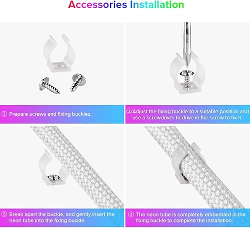 Miniatura 7 de BTF-LIGHTING 9.8 pies WS2811 WS2812B IC RGB 360 grados redondo patrón reticulado persiguiendo color neón LED tira flexible de nailon silicona IP67