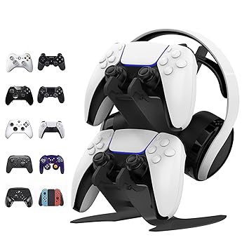 DOYO Xbox Controller Stand Controller Holder for Game Headset, Controller Stand Bracket for PS4 / XBOX / NINTENDO / PS5, Storage Display Hook Organizer for Gamepad soporte de audifonos (Black) [xbox]?