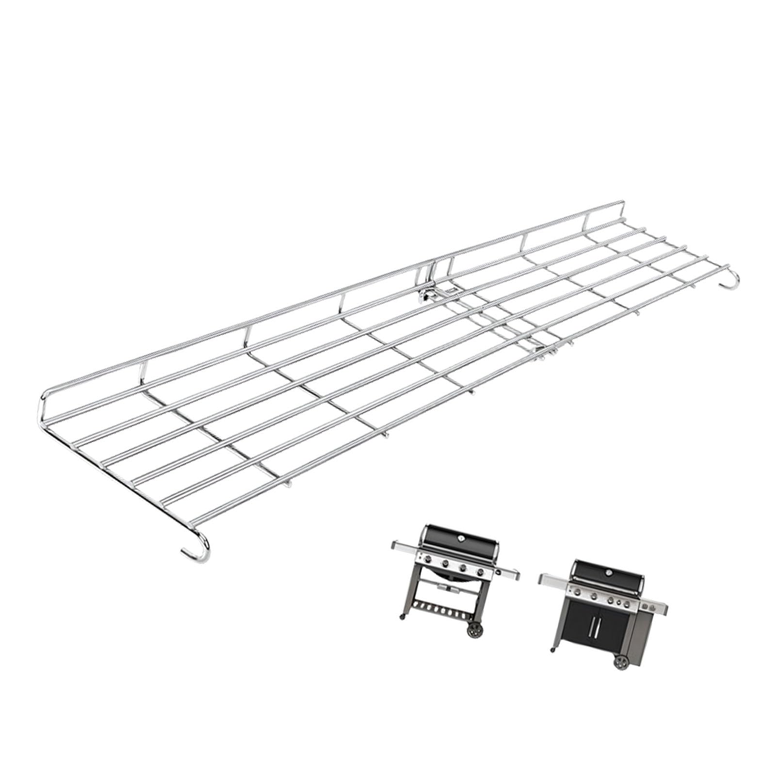 OSNIYAW Strong 201 Stainless Steel Cooking Extra Rack Developed for Additional Space Great for Roasting or Maintaining Food Temperature Barbecue Extension Shelf