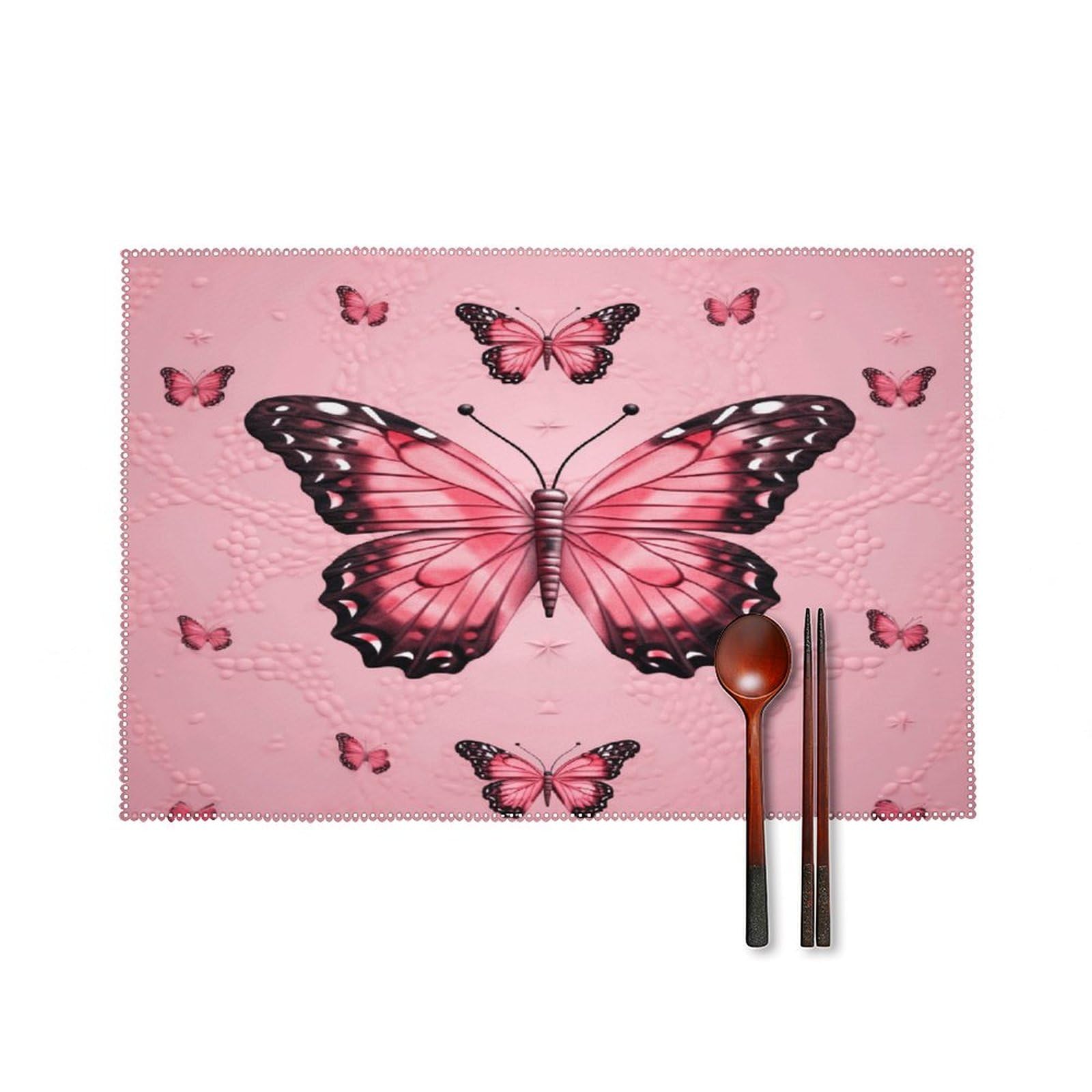 Set de table papillon en toile pour décorer vos repas de famille et vos déjeuners