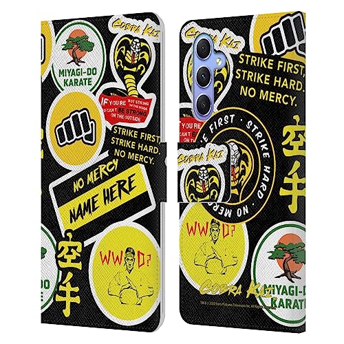 Protection Samsung Galaxy A34 5G Cobra Kai anti-choc style portefeuille en cuir imprimé