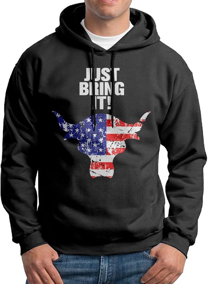 Zmono メンズ ドウェイン ジョンソン 語録 牛頭 アイコン スウェットシャツ フード付き 今季最新 プルオーバーパーカー 登山 Xxl トレーナー パーカー 通販 Amazon