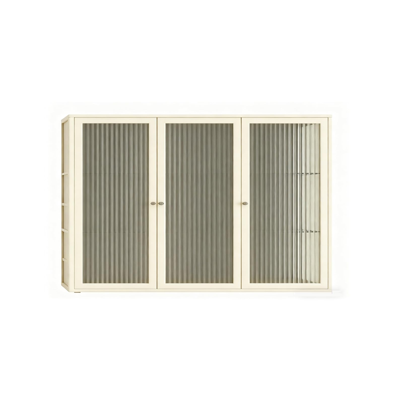 Bei Triple Mcine Sto Solut Armoire murale à 3 étages avec portes en S – Vitrine polyvalente pour salon, chambre à coucher, cuisine, salle de bain