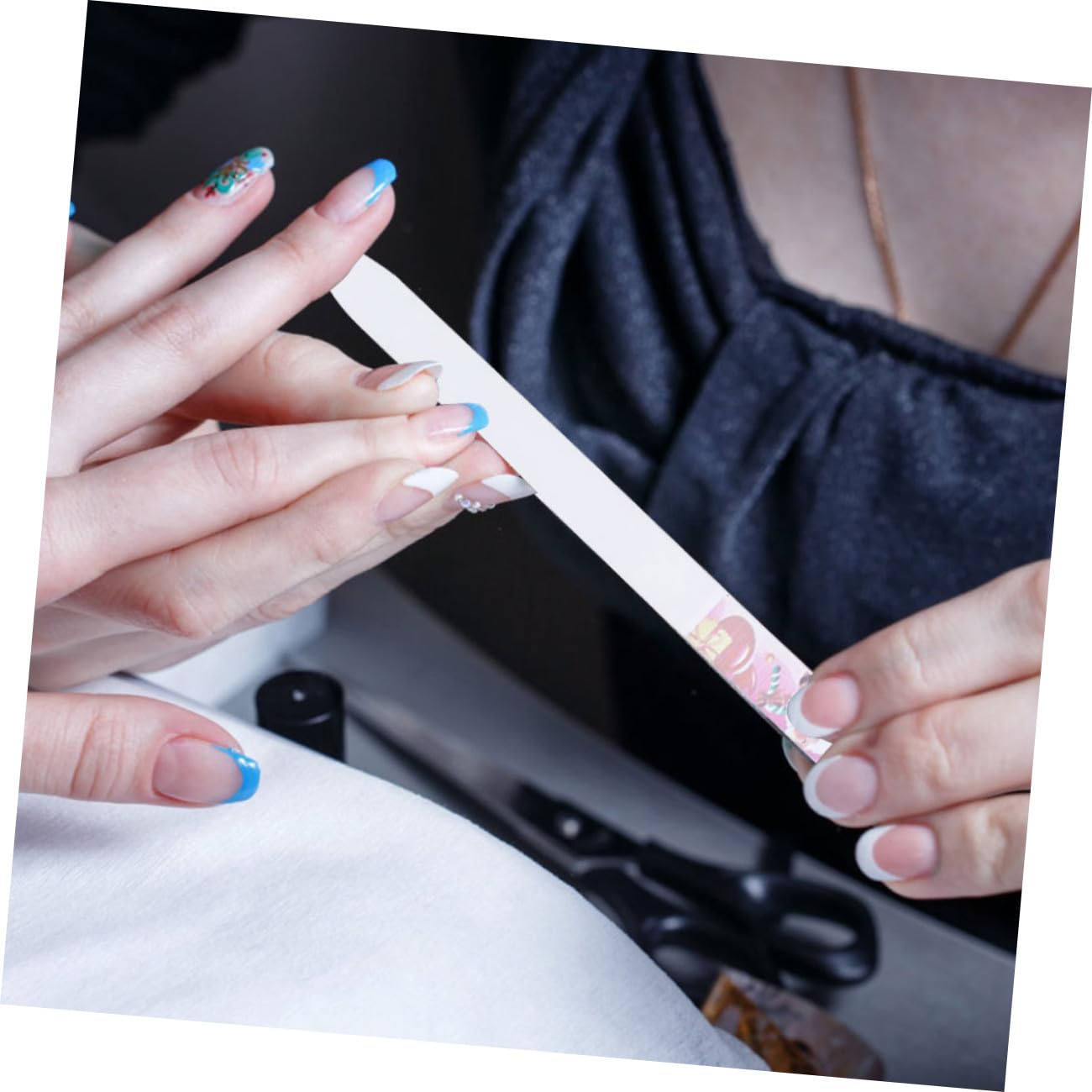 FRCOLOR 30 Piezas Lima De Uñas De Navidad Lima Navideña Para El Cuidado De Las Uñas De Manicura Linda De Bloque De Lijado De s De De Doble Cara De y
