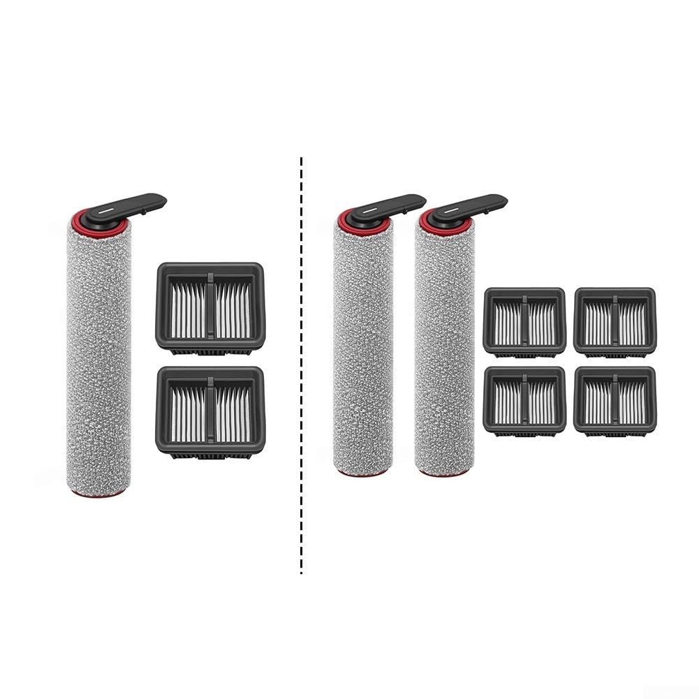 Kit de filtro de cepillo lateral principal para fregadoras de suelo, barra de cepillos de rodillos, filtro HEPA para aspiradoras Mova M50 Ultra húmedas y secas (B)