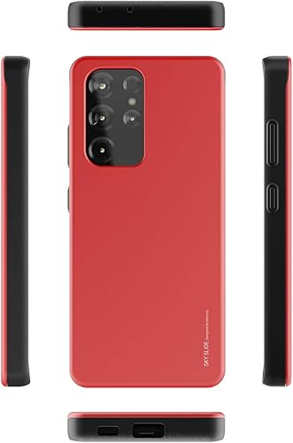 Miniatura 4 de GOOSPERY Sky Slide - Funda para Galaxy S21 Ultra de 6.8 pulgadas (2021), funda con tarjetero de doble capa TPU + PC protector con función cartera