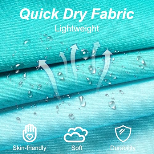 Image of Mens Swim Trunks with Compression Liner 2 in 1 Quick Dry Swimming Shorts Swimwear Bathing Suits with Pockets