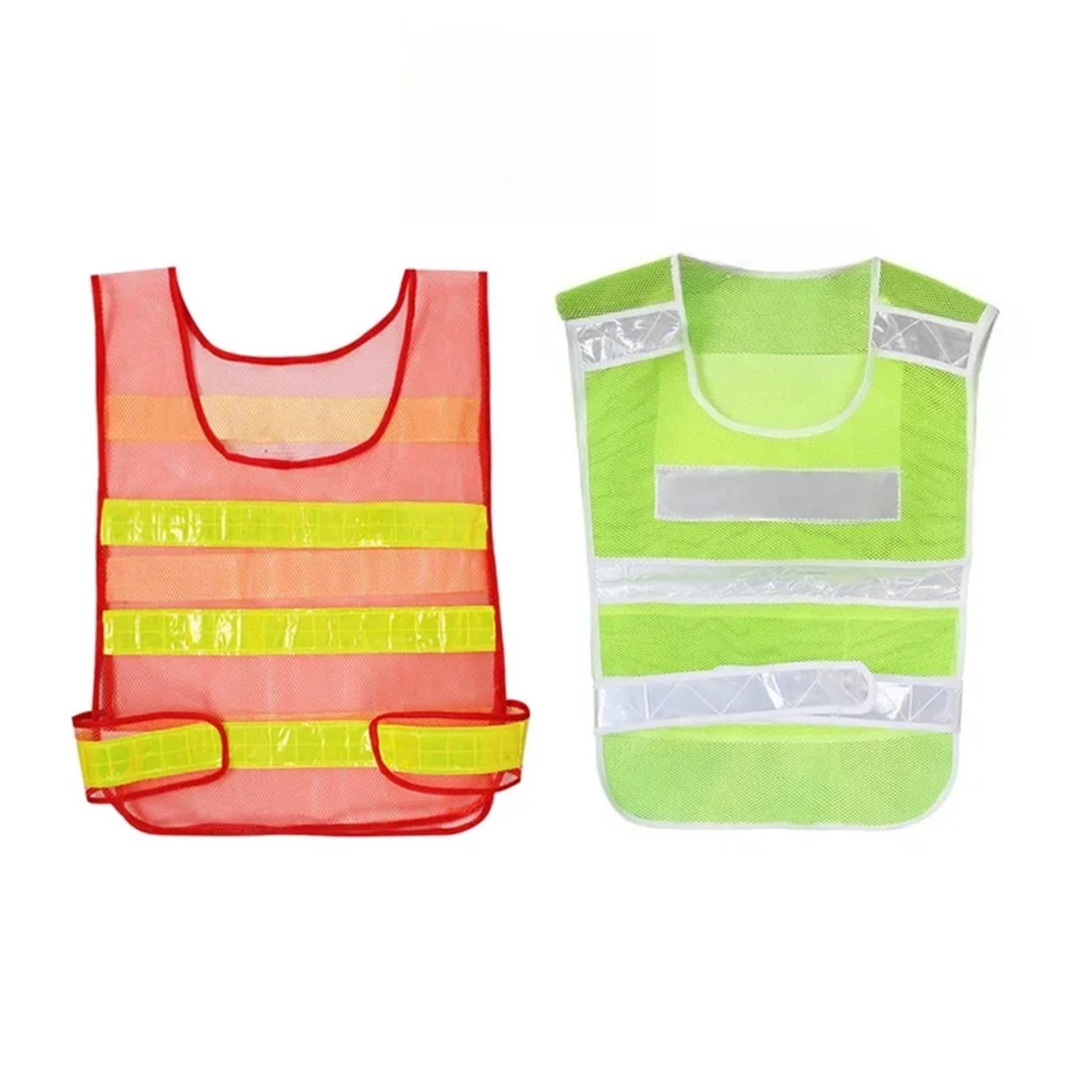 Chaleco Reflectante de Alta Visibilidad, Chaqueta, Ropa Trabajo, Motocicleta, Ciclismo, Deportes al Aire Libre para la construcción, Trabajos al Aire Libre(Green-1pcs)