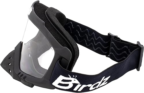 Miniatura 3 de Birdz Gafas Toucan Motocicleta ATV UTV Motocross Gafas acolchadas con protector nasal desmontable