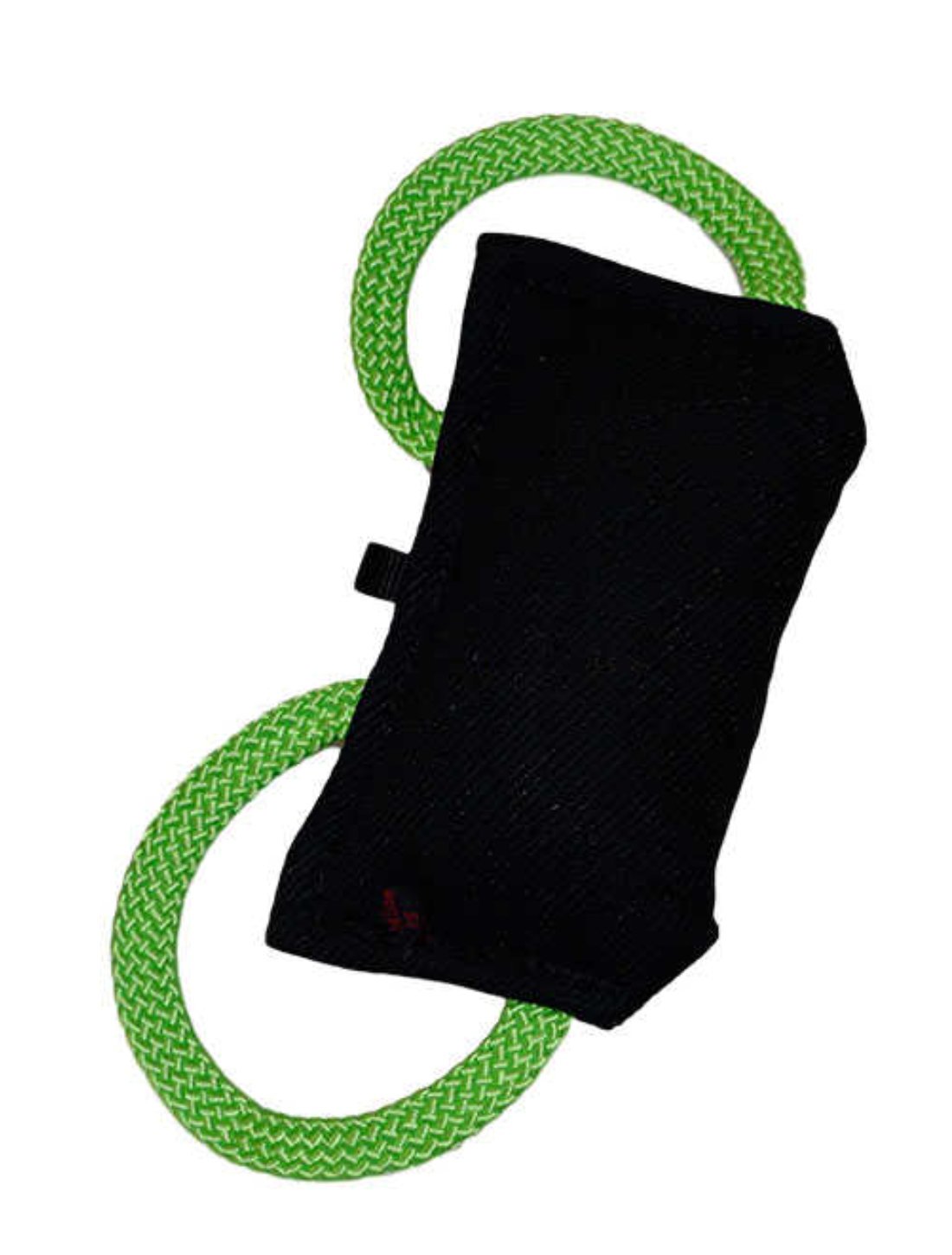 Redline K9 Puppy Bite Pillow Tug Toy 9.5" X 4.75" - French Linen (Black)