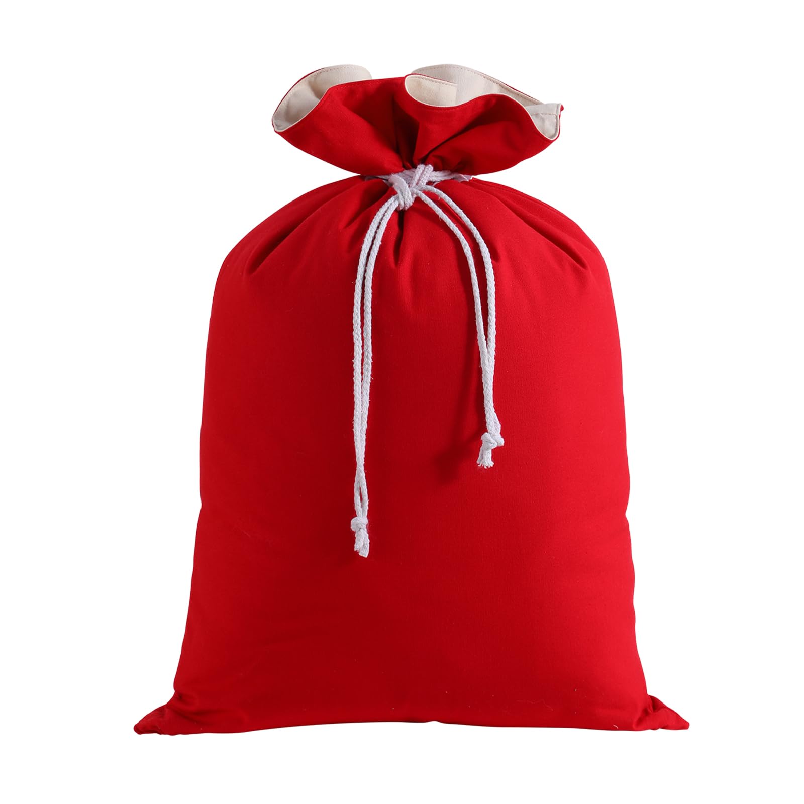 DYSHAYEN Red Santa Sack Bag, 19.7 X 27.6 In