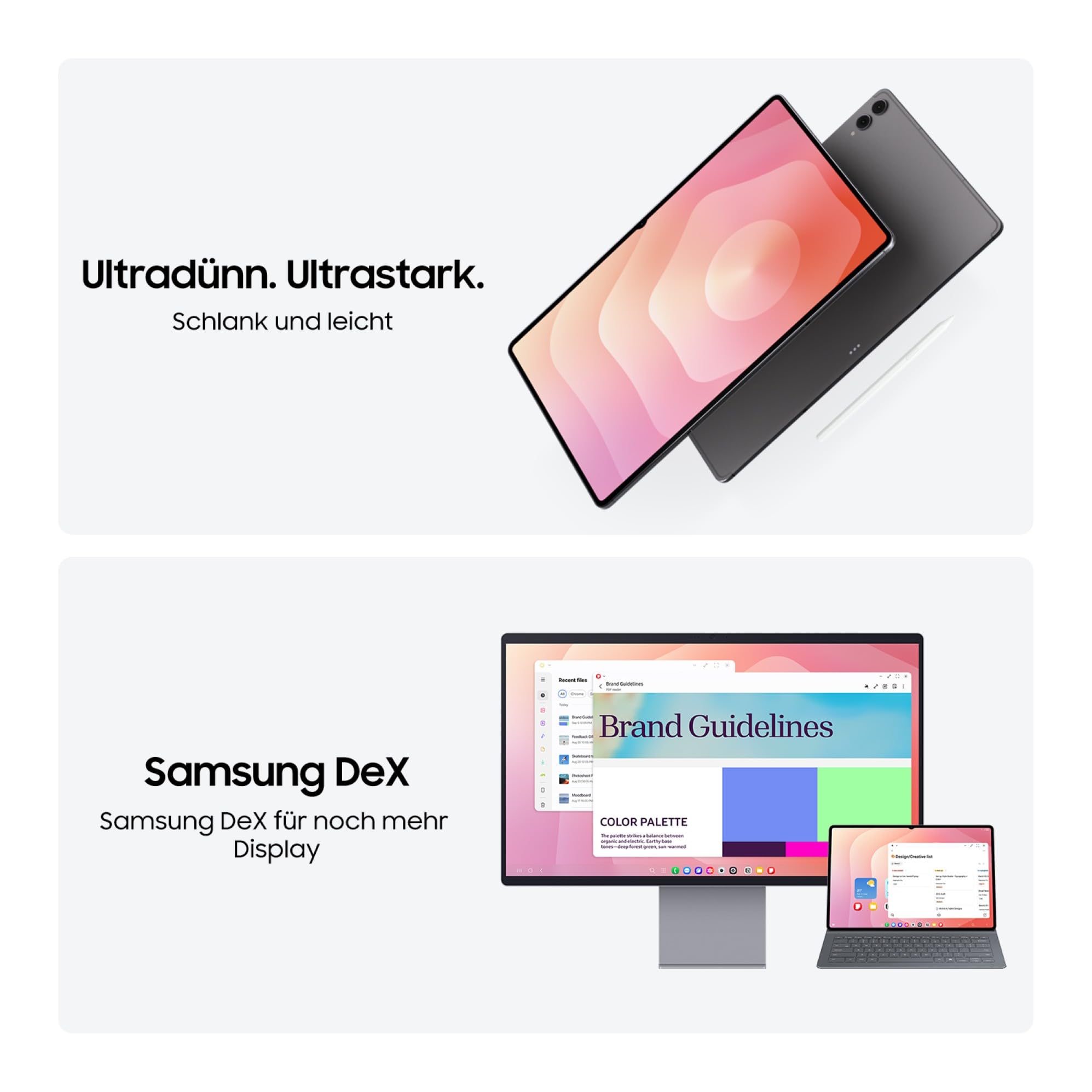 Samsung Galaxy Tab S11 Ultra, AI Tablet, Wi-Fi, Leichtes Design, Vielseitige KI-Tools, DeX, 256 GB Speicher, 12 GB RAM, Lange Akkulaufzeit, Gray, 3 Jahre Herstellergarantie [Exklusiv auf Amazon]