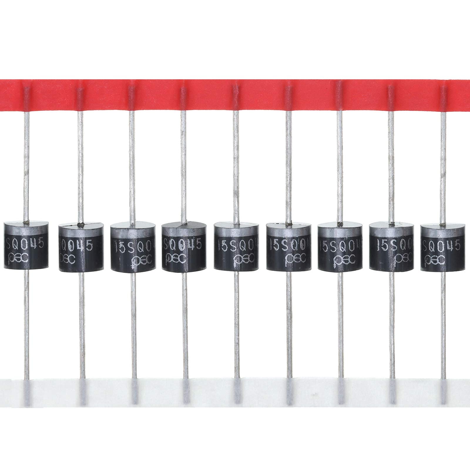 AUKENIEN 20pcs 15SQ045 Schottky Diode 15A 45V Axial 15SQ045 Diode 15 Amp 45 Volt R-6 Axial for Solar Panel