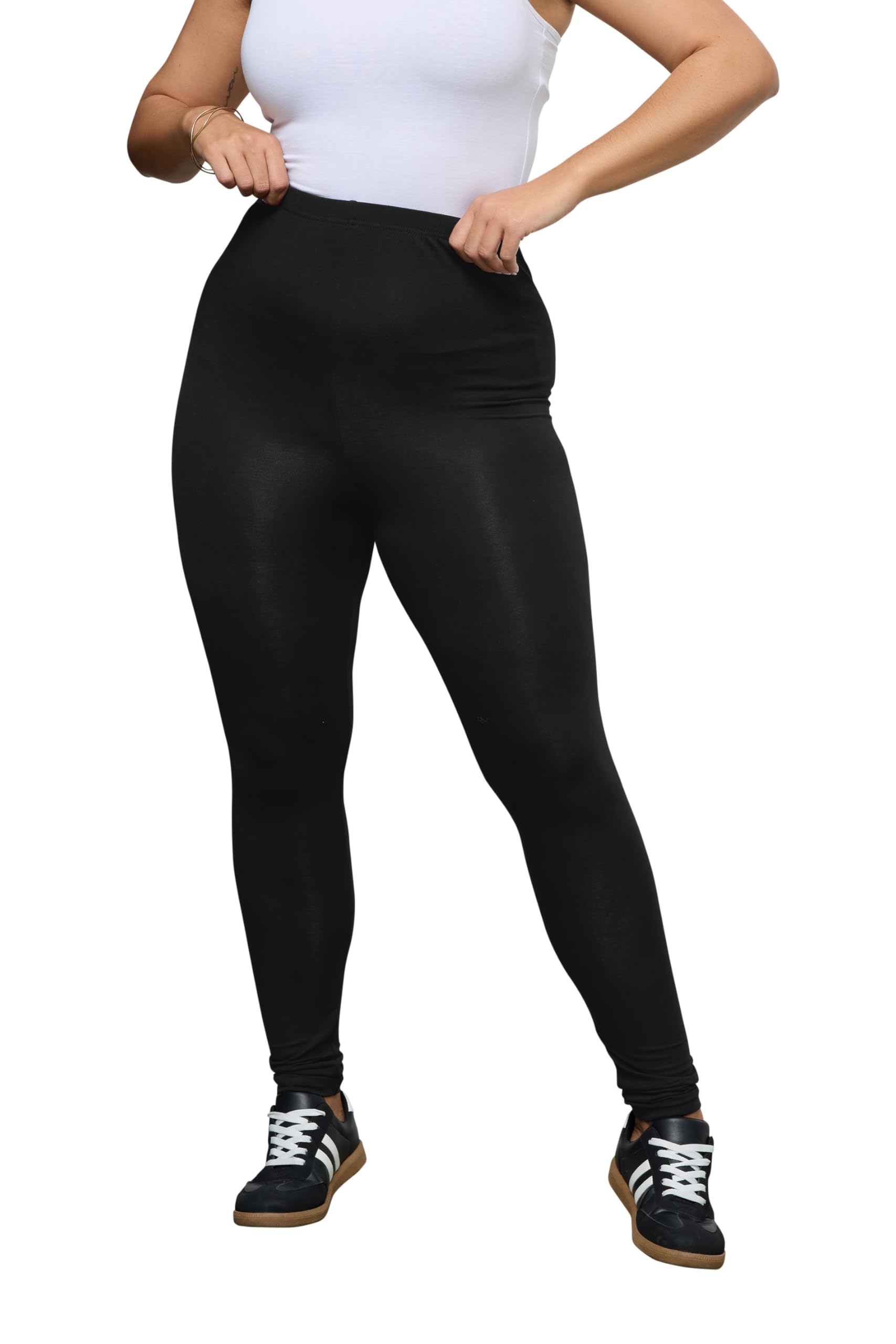 Yours Women's Black Curve Soft Touch Stretch Leggings - Plus Curve 32 Plus