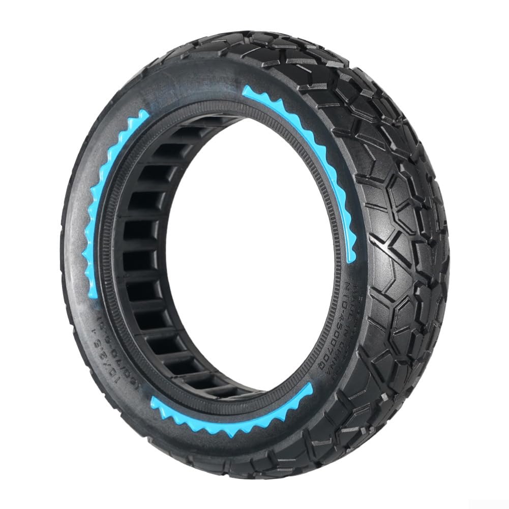 para rueda Maciza 10 Pulgadas Anti-Pinchazos Goma Natural para(Blue)