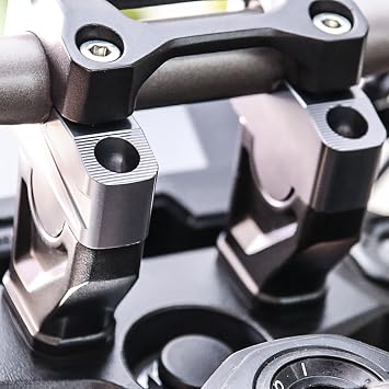 Dreamseek 2Pcs Handlebar Risers Backward Clamp for Honda CB650R CB1000R 2018-2024 Move Back Motorcycle Handle Bar Clamp Mount Adapter