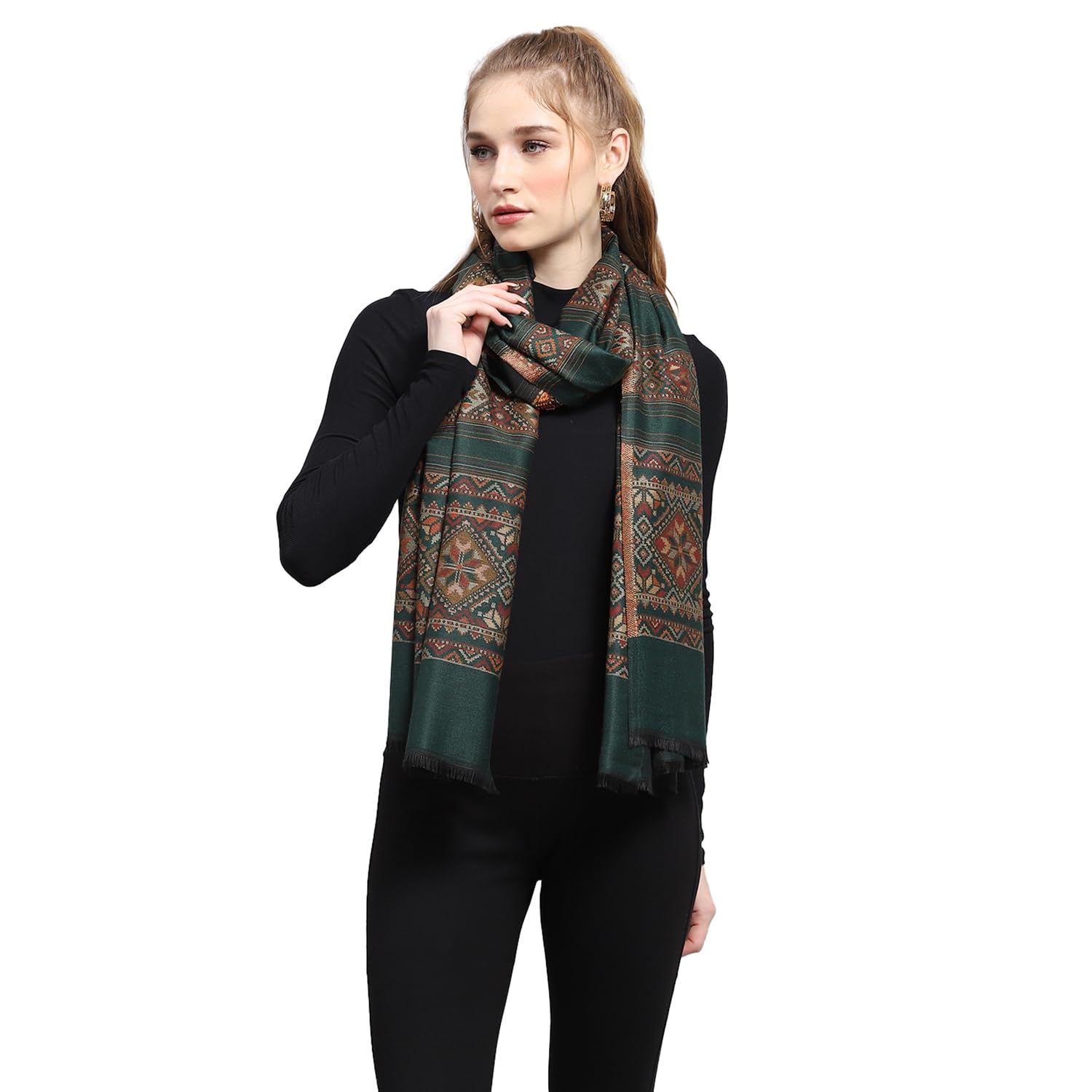 monte carlo Womens Self design Stole (224STL4427)-picture-51