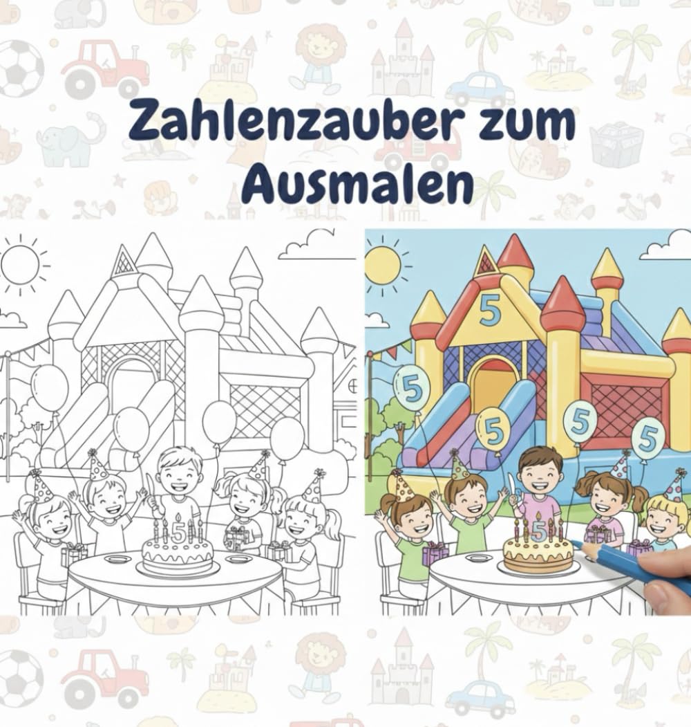 Zahlenzauber zum Ausmalen: Zahlen Spaß