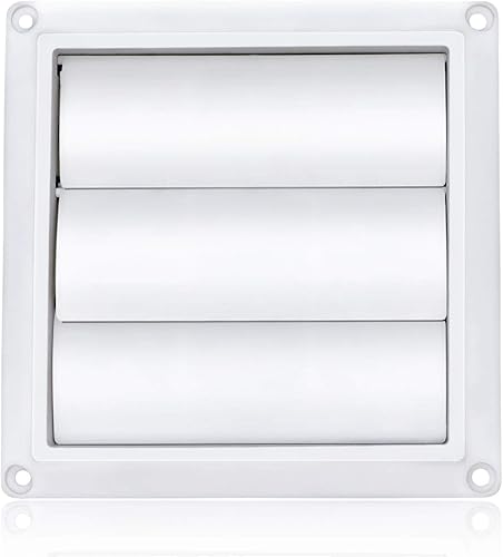 Miniatura 5 de Funmit Cubierta de ventilación de secadora de 4 pulgadas para exteriores, incluye pantalla de protección de pájaros de metal y 2 abrazaderas de