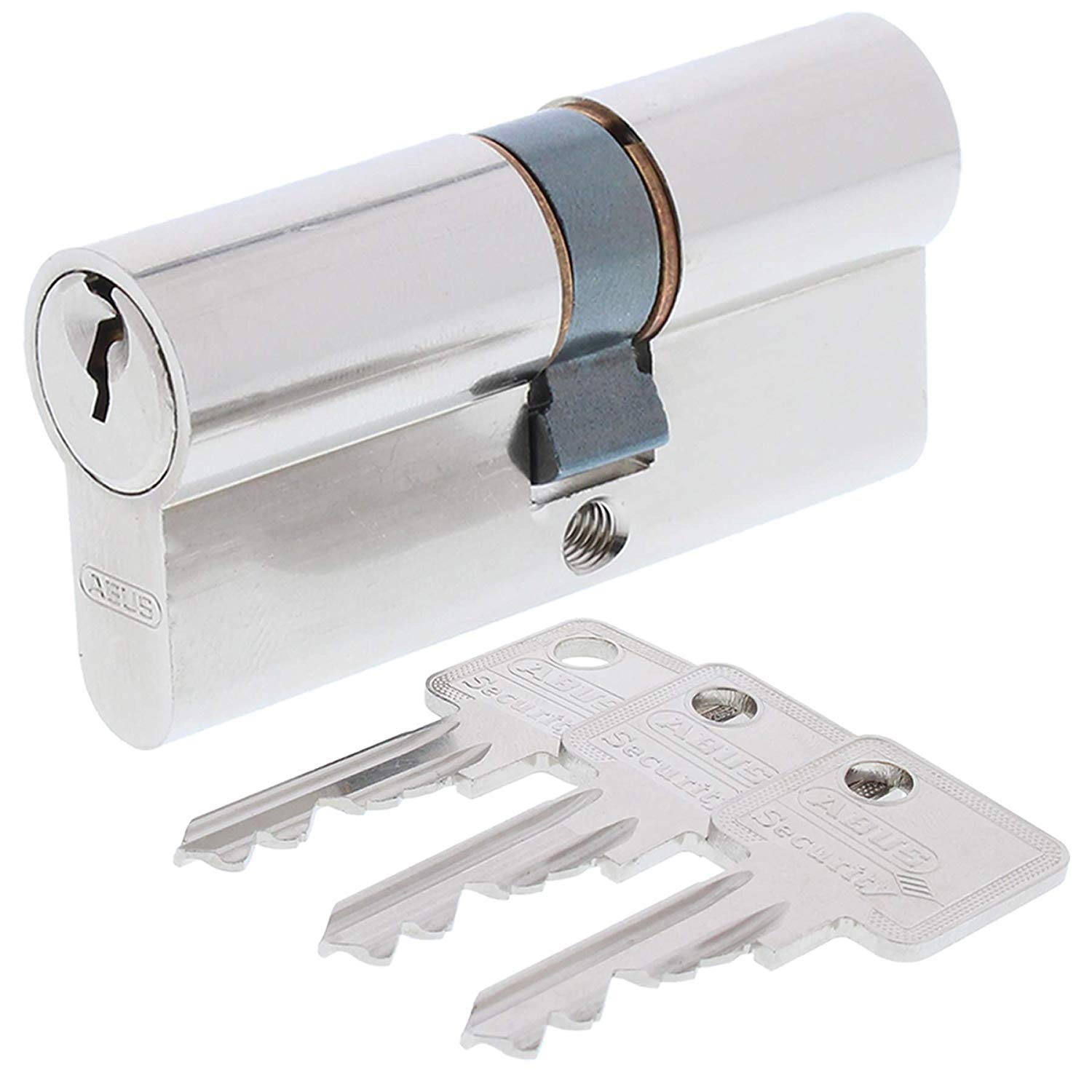 ABUS Cylindre Double A93 30/35mm - Fonction Urgence/danger, Anti-perçage - 5 Clés - Profil C73/C83