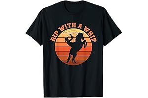 Rip With A Whip Funny Meme Cowboy Hat Ranch Life Rodeo West T-Shirt