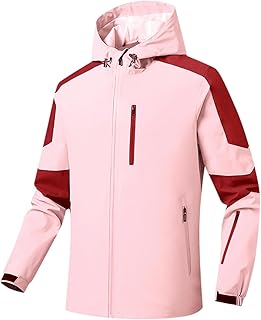Blandoom Waterproof Mens Jacket, Lightweight Jackets Outdoor Raincoat Packaway Mens Lightweight Rain Jacket Raincoat Windbreaker Waterproof Cycling Jacket Raincoat Men for Cycling Running Hiking